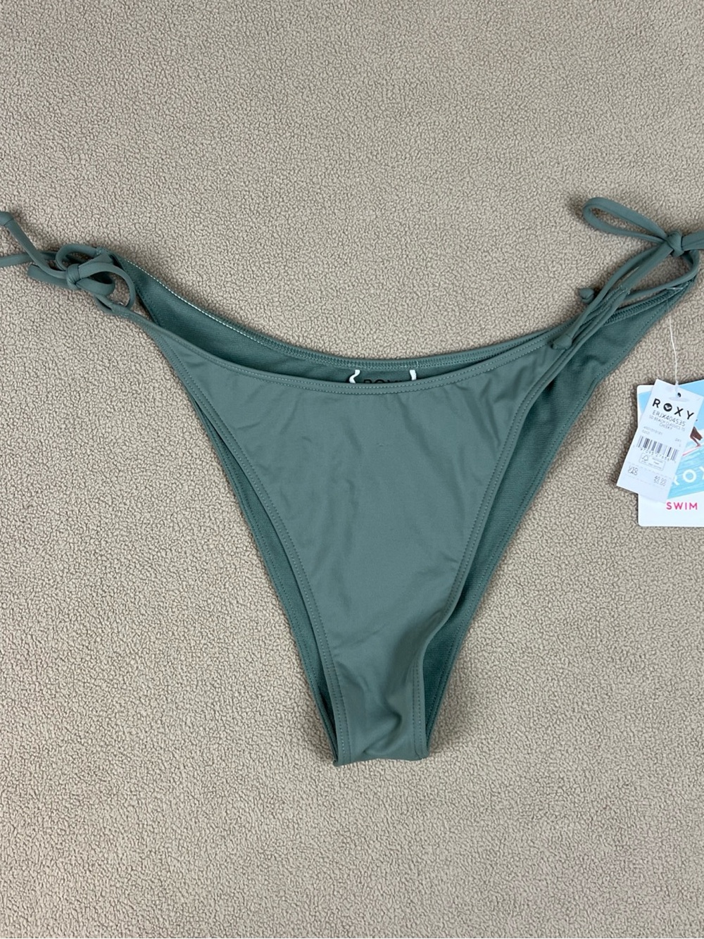 Roxy Swim Bottoms, Mini Coverage. SD Beach Classics Cheeky. Nylon. Women's Sz L